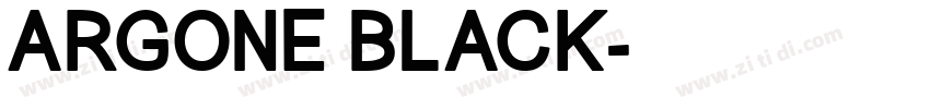 ARGONE BLACK字体转换